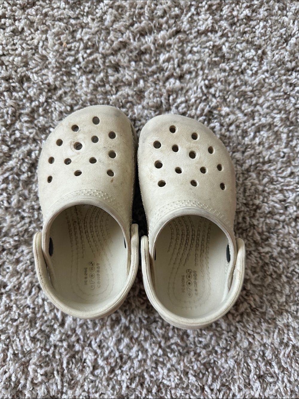 Kids Beige Foam Croc - c7